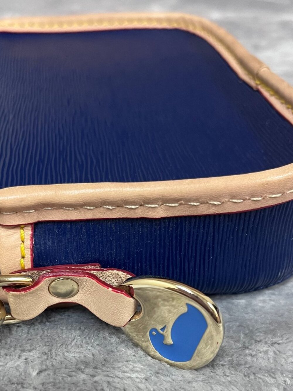 Small Navy and Tan Wallet